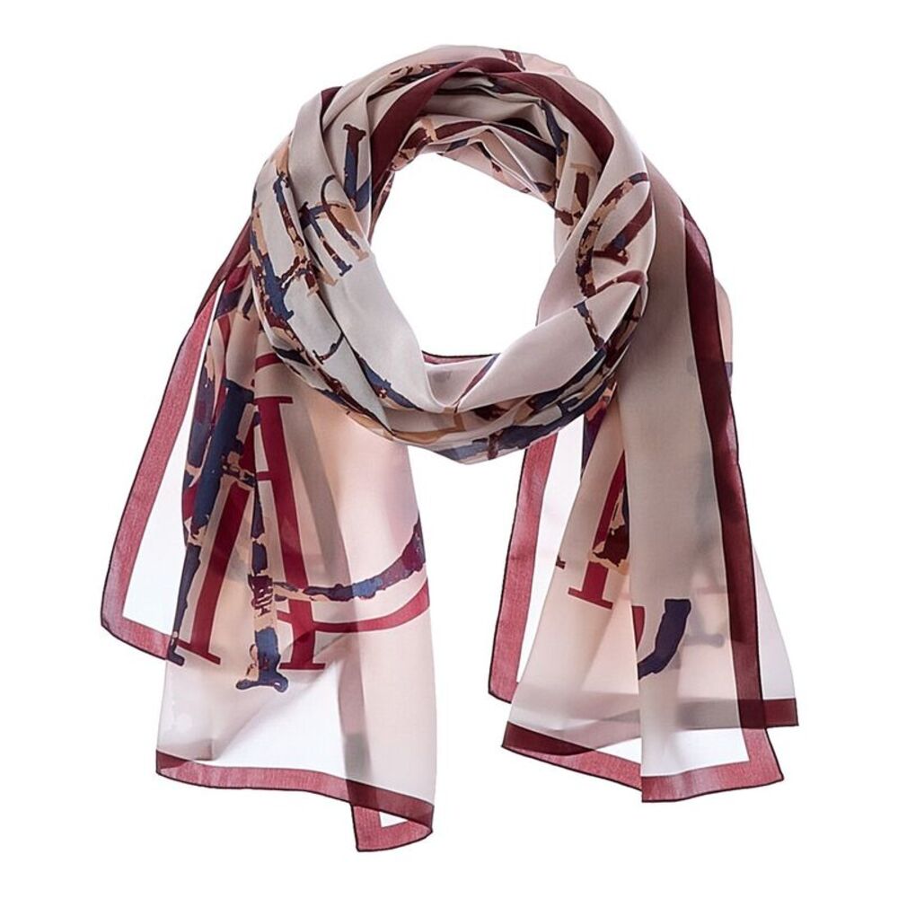 Jimmy Choo Logo Silk Scarf, Pink
